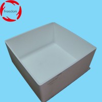 Fused silica crucible for for silicon ingot oven casting ingots